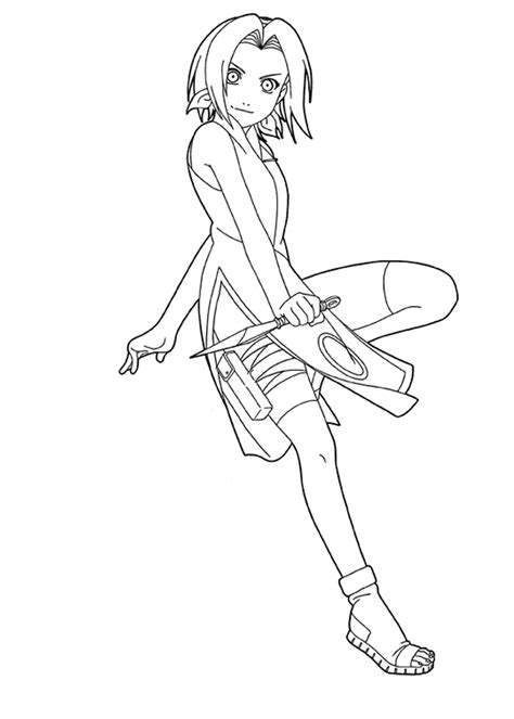 sakura haruno coloring pages