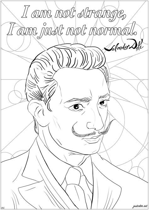 salvador dali coloring pages