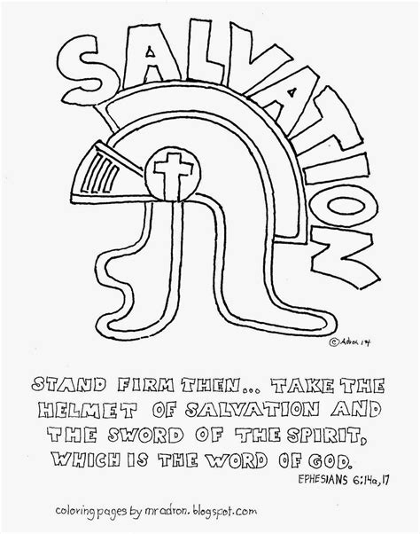 salvation coloring pages
