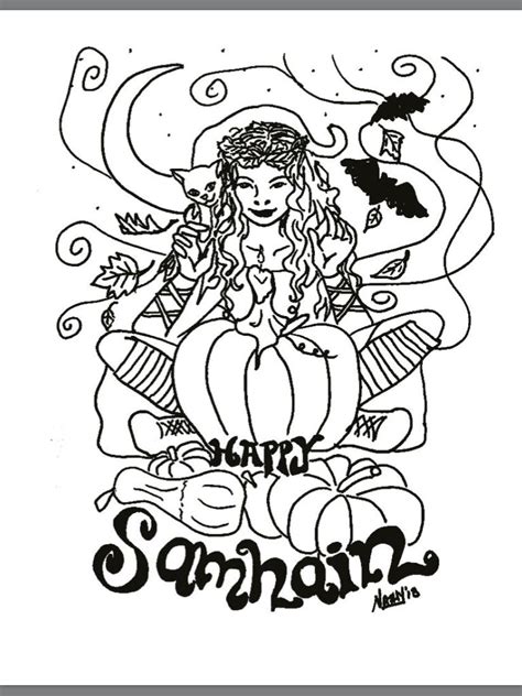 samhain coloring pages