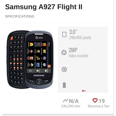 Samsung A927 Flight II