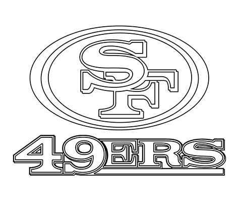san francisco 49ers coloring pages