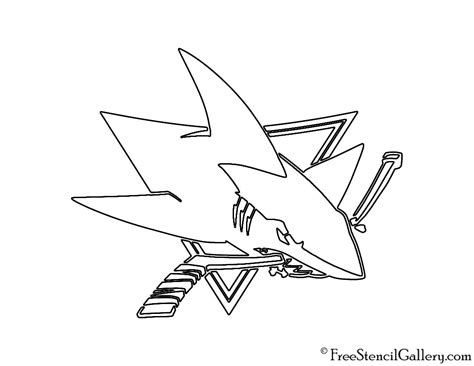 san jose sharks coloring pages