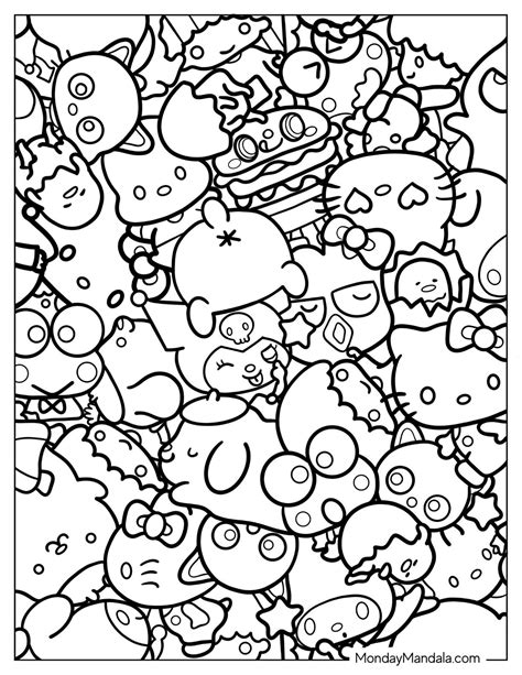 sanrio characters coloring pages