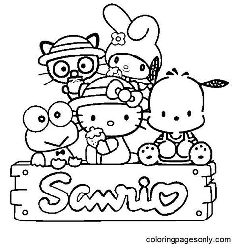sanrio coloring book
