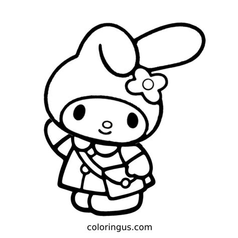 sanrio coloring pages my melody