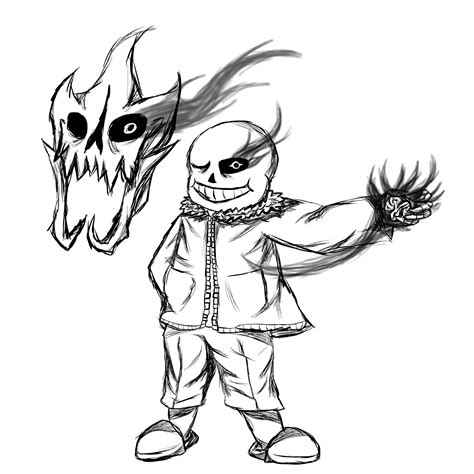 sans coloring pages