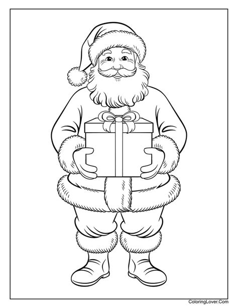 santa claus coloring sheet