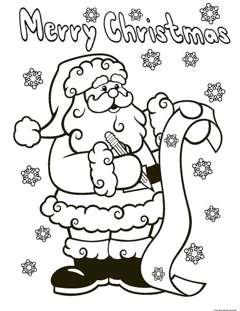 santa coloring pages