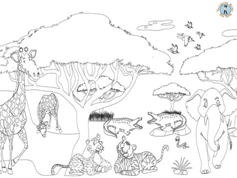 savanna coloring pages