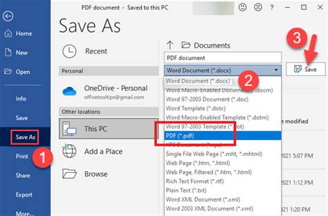 Save As PDF