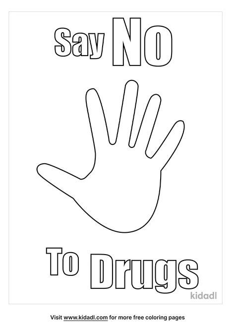 say no to drugs coloring pages