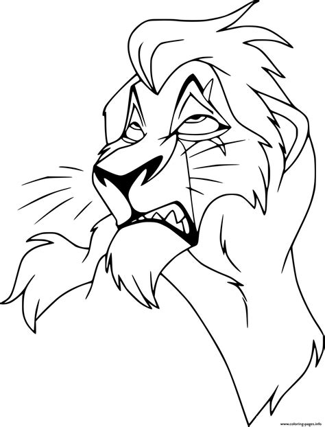 scar lion king coloring pages