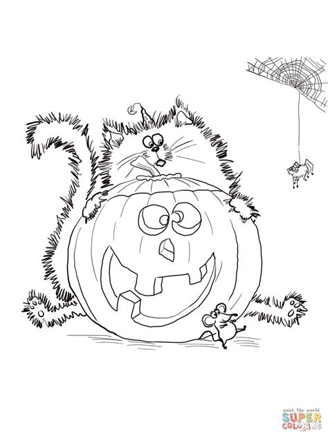 scaredy cats coloring pages
