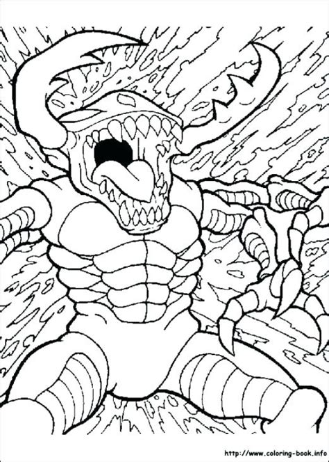 scary monsters coloring pages