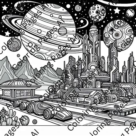 sci fi coloring pages