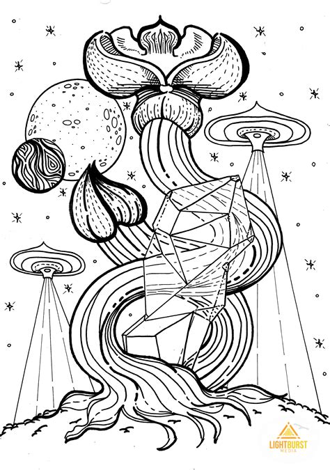 sci fi coloring pages for adults