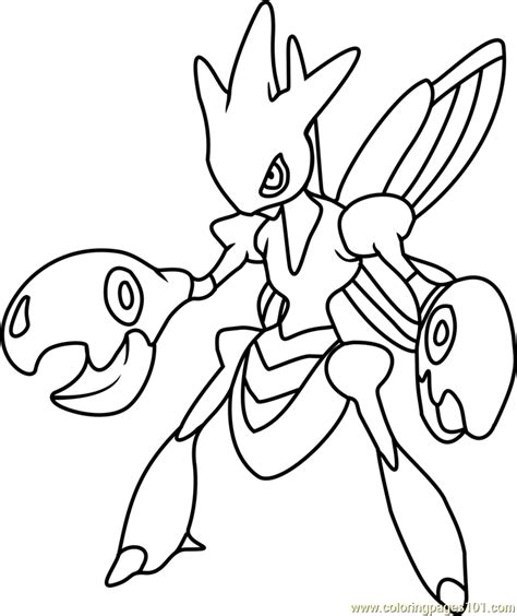 scizor coloring pages