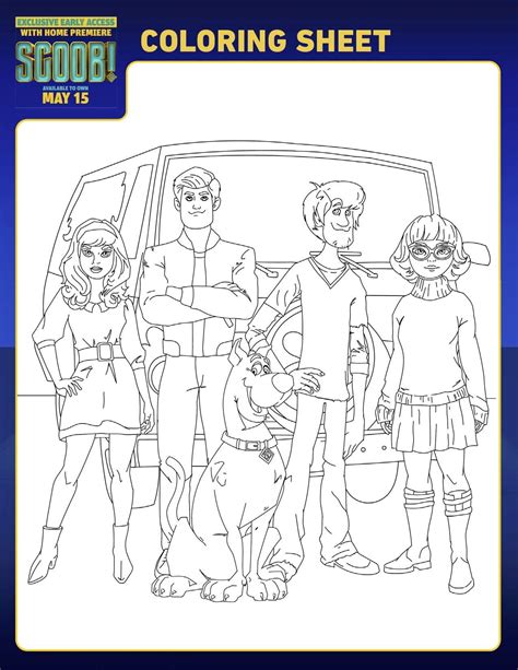 scoob coloring pages
