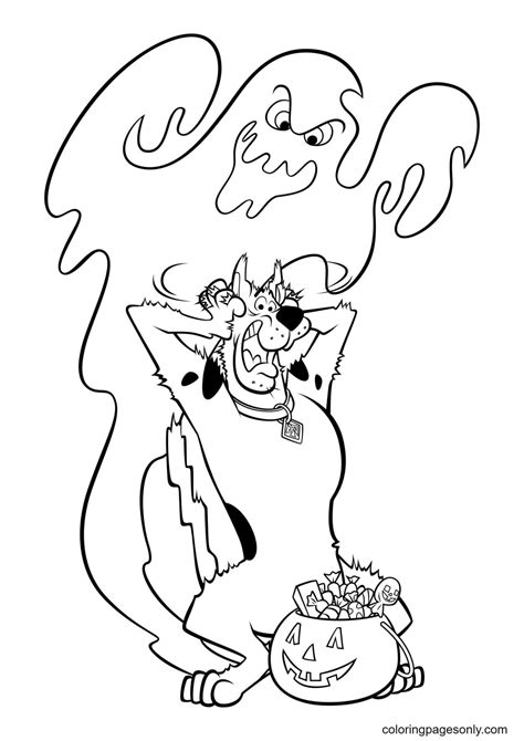 scooby doo halloween coloring pages