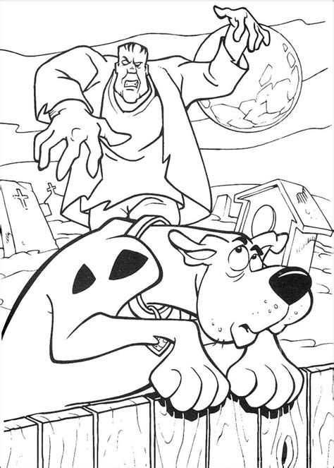 scooby doo villains coloring pages
