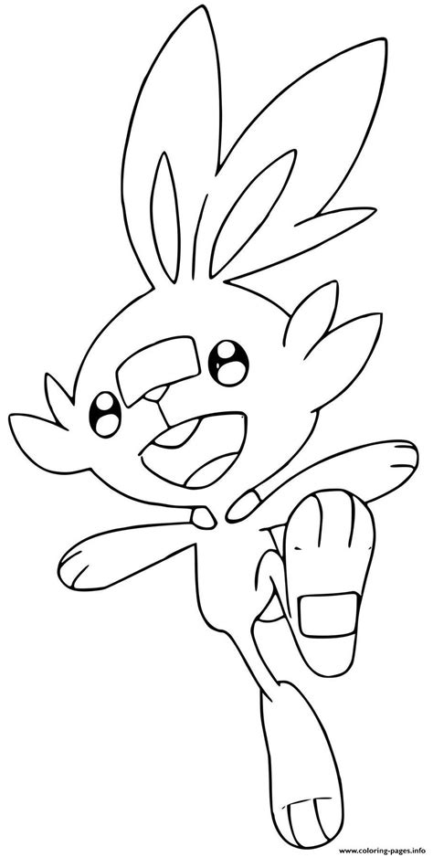scorbunny coloring pages