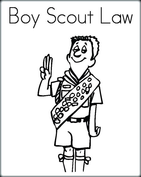 scouting coloring pages