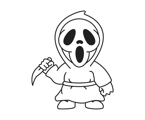 scream coloring pages