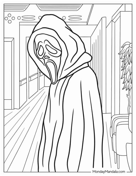 scream movie coloring pages