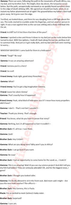 scripts to practice acting girl