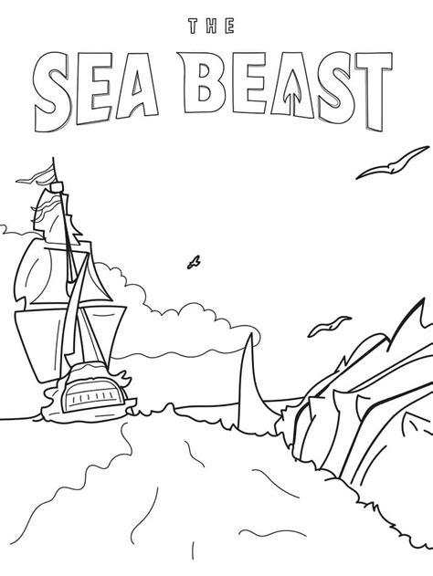 sea beast coloring pages