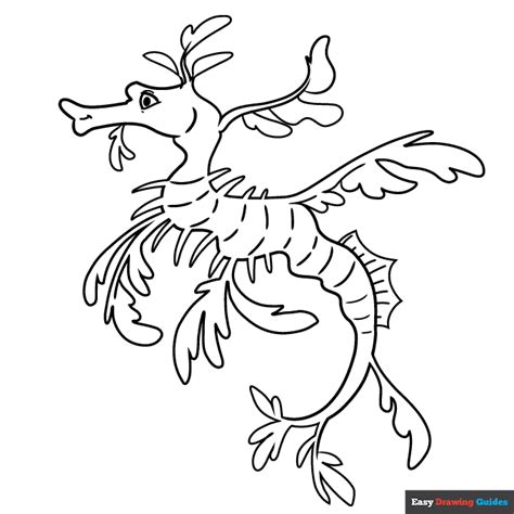 sea dragon coloring pages