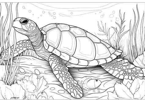 sea turtle colouring