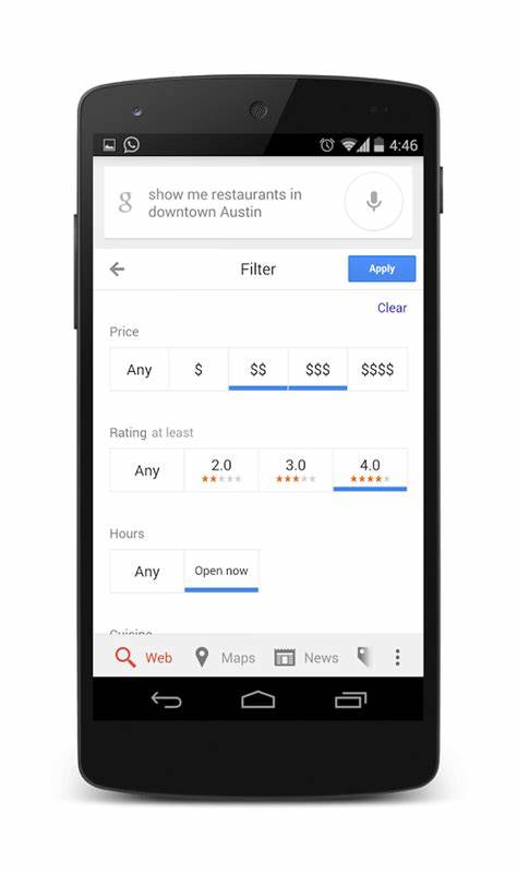 Search Filters for Restaurants