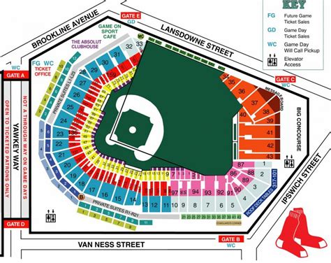 Seating Chart At Fenway Park