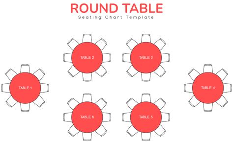 Seating Chart For Round Tables