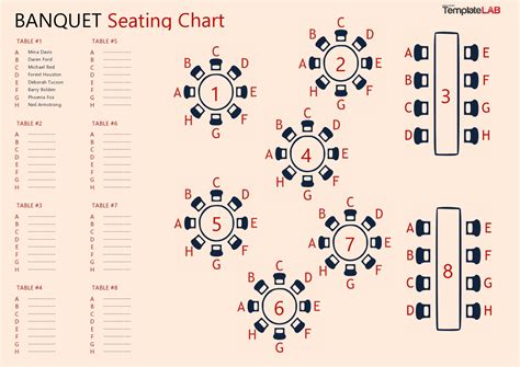 Seating Chart Layout