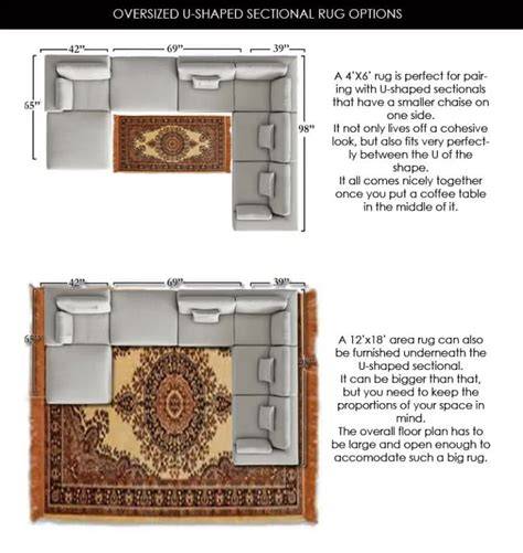 sectional with area rug