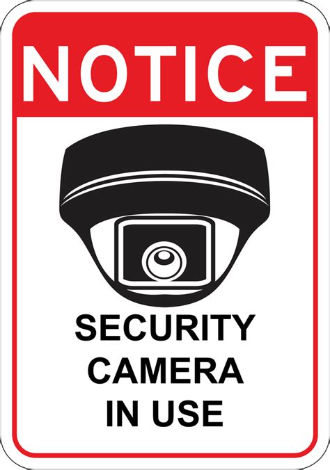 Security Camera Signs Printable