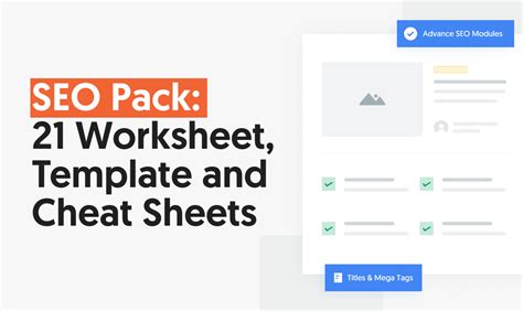 Seo Worksheet Template