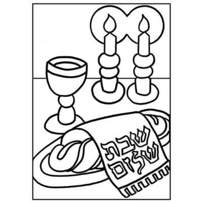 shabbos coloring pages