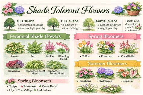 shade tolerant flowers