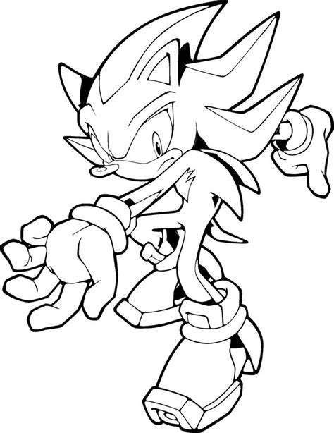 shadow the hedgehog coloring sheets