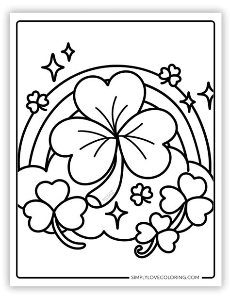 shamrock coloring sheet