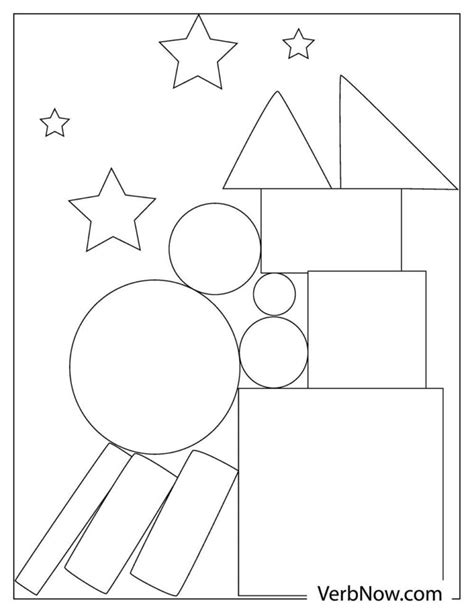 shapes coloring pages pdf