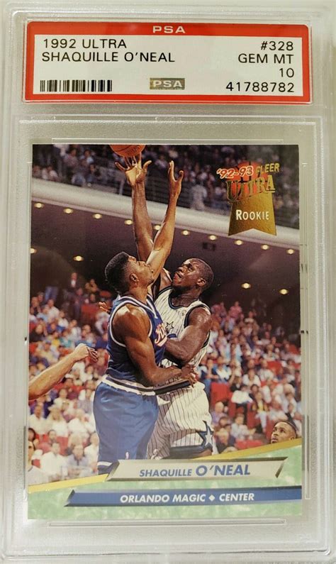 shaquille o neal rookie card fleer ultra
