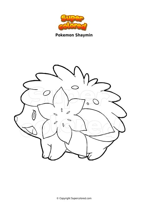 shaymin coloring pages