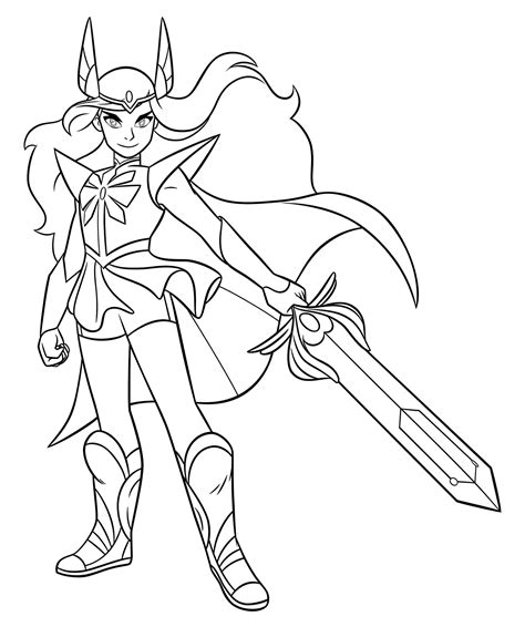 she ra coloring pages