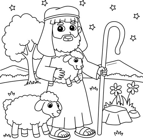 shepherd coloring pages