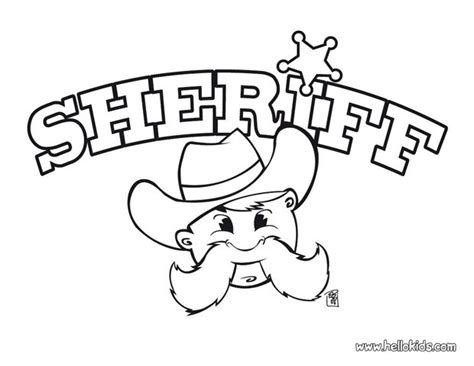 sheriff coloring pages